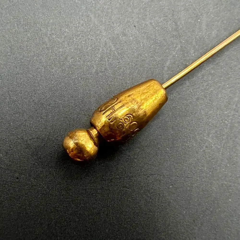 Antique Victorian 10kt Gold Paste Stone Stick Pin